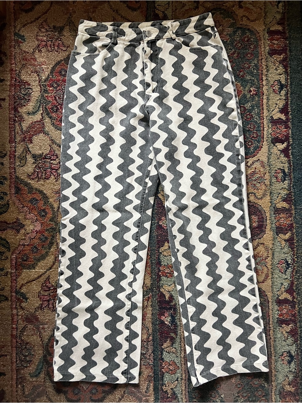 Cider Wavy Cropped Jeans
